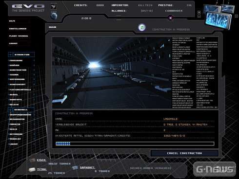 Screenshot Evolution - The Genesis Project