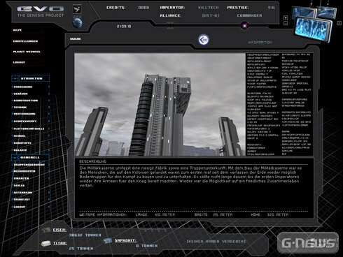 Screenshot Evolution - The Genesis Project