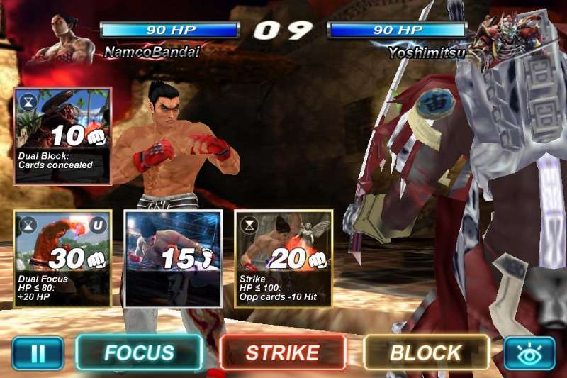 Screenshot Tekken Card Tournament