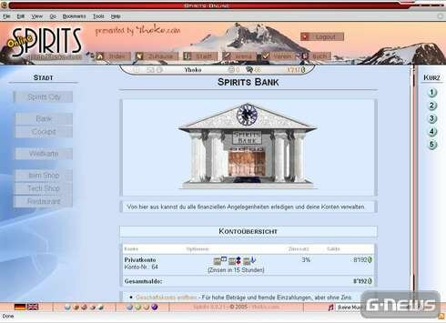 Screenshot Spirits Online