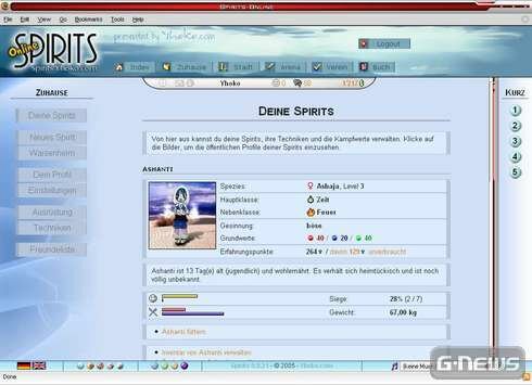 Screenshot Spirits Online