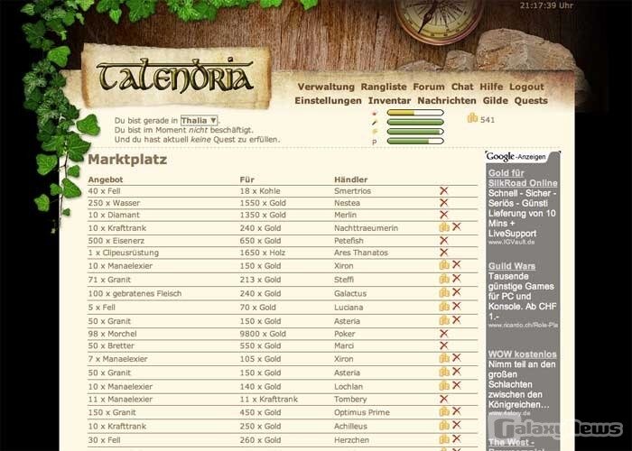 Screenshot Talendria