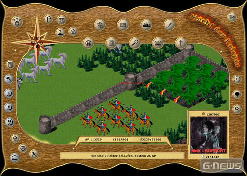 Screenshot Macht der Krieger