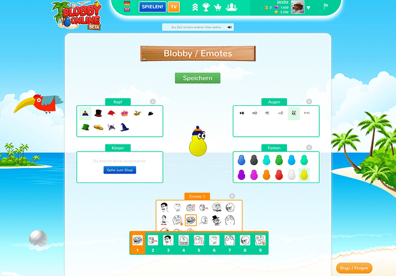 Screenshot Blobby Online