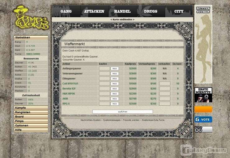 Screenshot Pimp's World