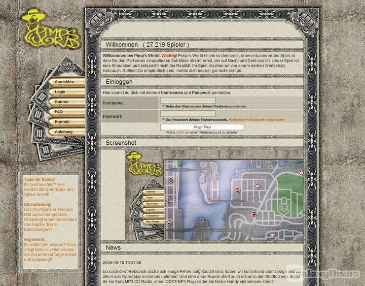 Screenshot Pimp's World