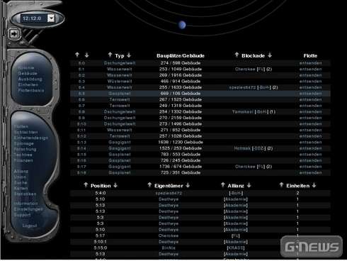 Screenshot Conquer-Space.net