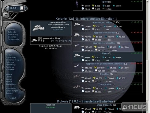 Screenshot Conquer-Space.net