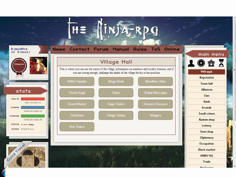 Screenshot Ninja MMORPG
