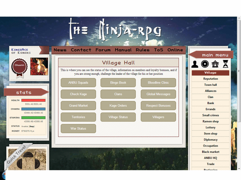 Screenshot Ninja MMORPG
