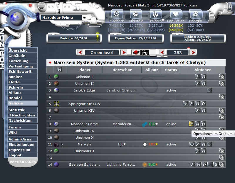 Screenshot Horiversum