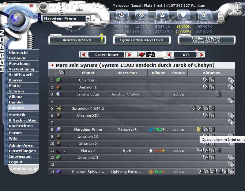 Screenshot Horiversum