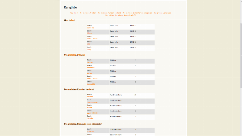 Screenshot Einkaufsmanager