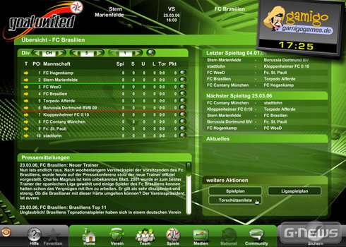 Screenshot goalunited