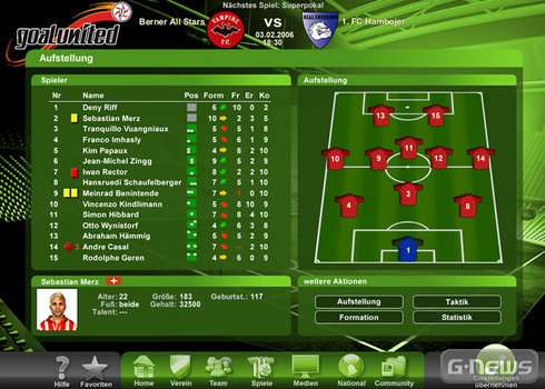 Screenshot goalunited