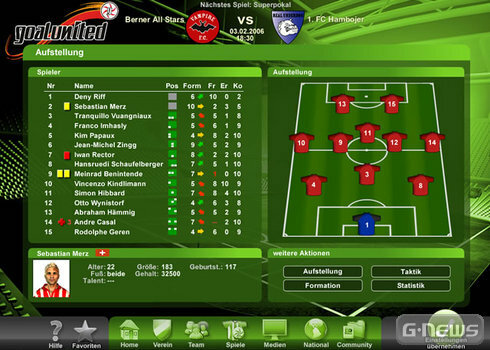 Screenshot goalunited
