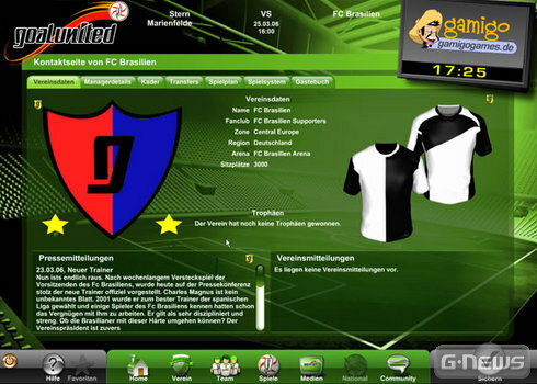 Screenshot goalunited