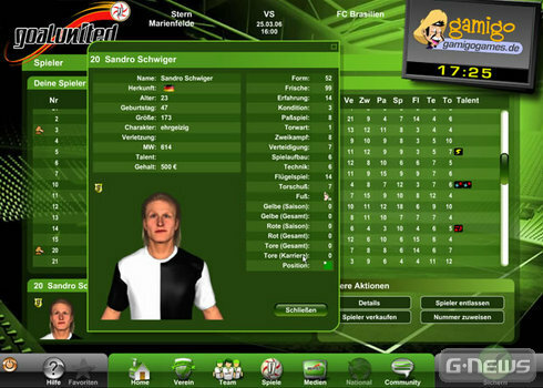 Screenshot goalunited