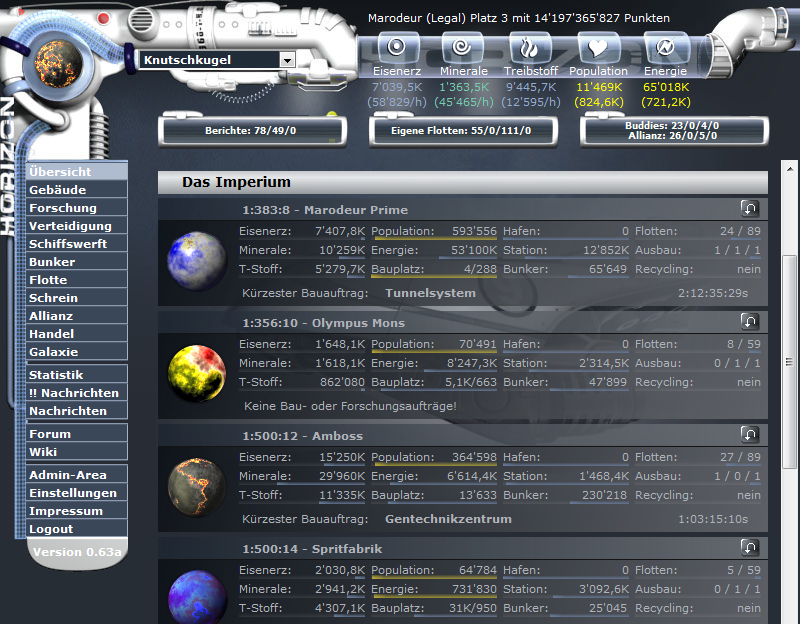 Screenshot Horiversum