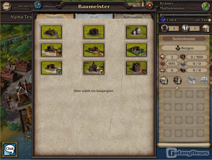 Screenshot Patrizier Online