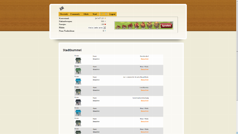 Screenshot Einkaufsmanager
