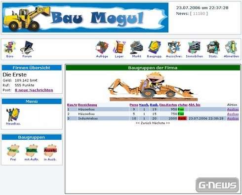Screenshot Bau Mogul