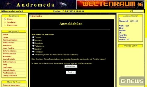 Screenshot Andromeda
