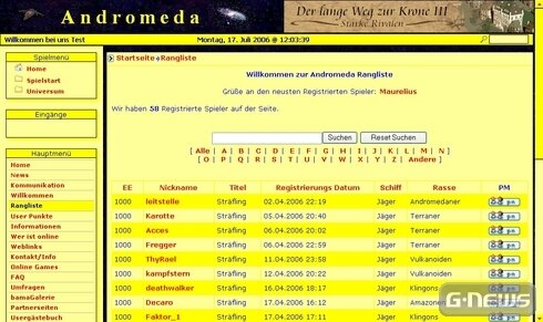 Screenshot Andromeda