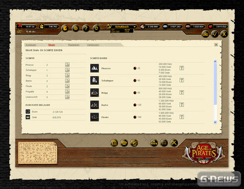 Screenshot Age of Pirates