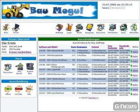 Screenshot Bau Mogul
