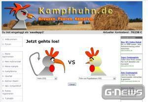 Screenshot Kampfhuhn Arena