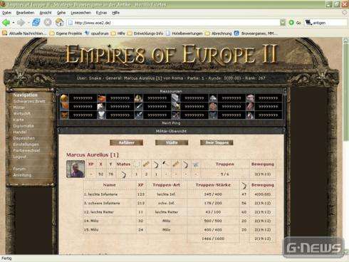 Screenshot Empires of Europe II