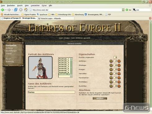 Screenshot Empires of Europe II