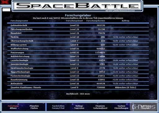 Screenshot SpaceBattle