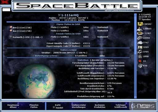 Screenshot SpaceBattle