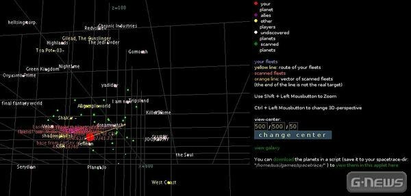 Screenshot SpaceTrace