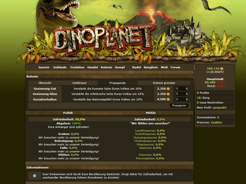 Screenshot Dinoplanet