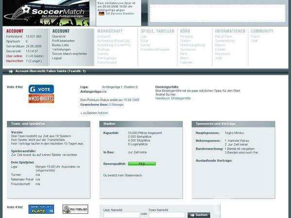 Screenshot Soccer-Match