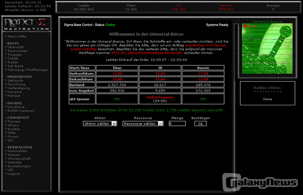 Screenshot Planet Sigma