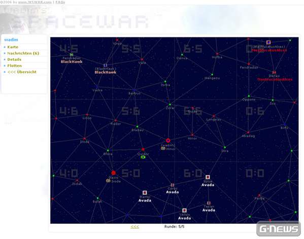 Screenshot Wadim's Spacewar