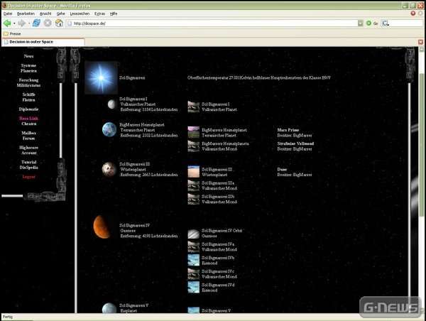 Screenshot Decision in outer Space