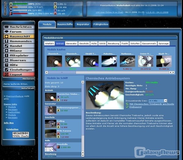 Screenshot Ikarus - Kommandiere dein Raumschiff!