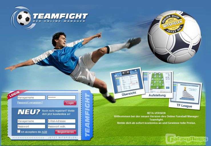 Screenshot Teamfight - Fussball online