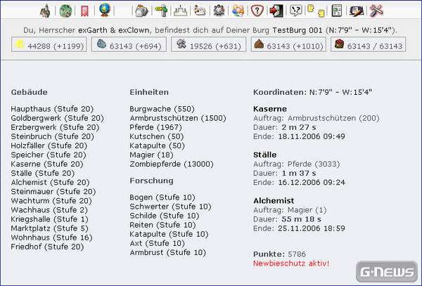 Screenshot New Crusader Game