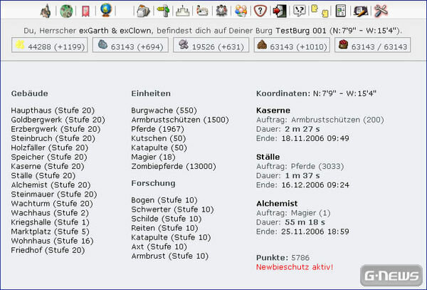 Screenshot New Crusader Game