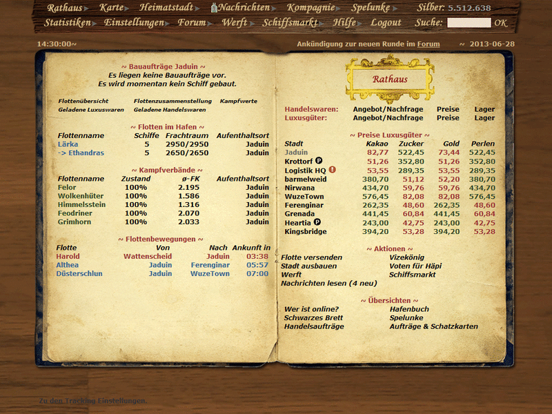 Screenshot Händler und Piraten