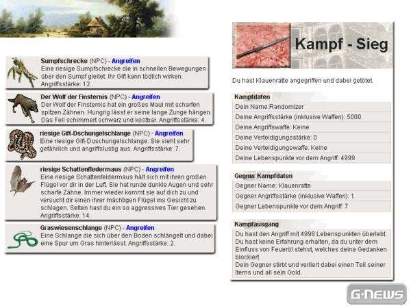 Screenshot Freewar.de