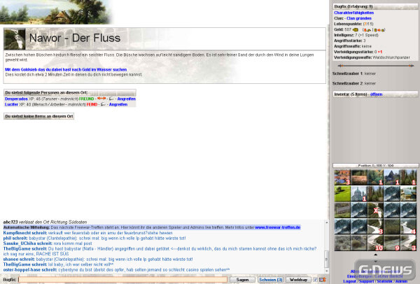 Screenshot Freewar.de