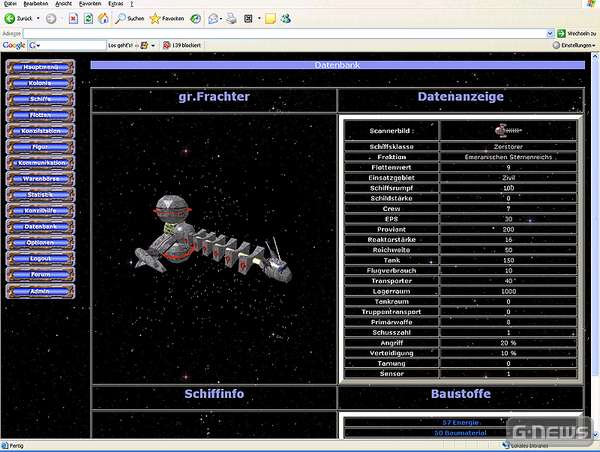Screenshot Projekt Neuland