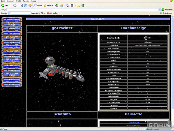 Screenshot Projekt Neuland